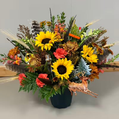 Fall Floral Vase Arrangement Staples MN