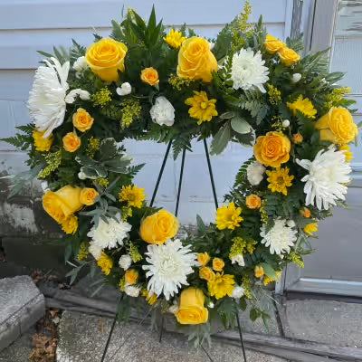 Funeral Sympathy Heart Wreath Staples MN